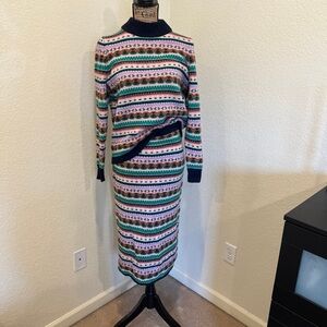 J. Crew Fair Isle Sweater & Skirt Set S